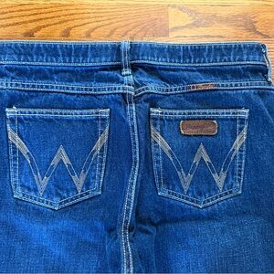 Wrangler Indigo Blue Jeans with Signature Stitching